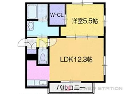 パッシブプレイス A・B【2階】の間取り