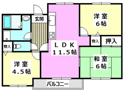 セントポリス【3階】の間取り