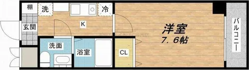 1Kの間取り画像