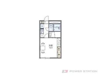 レオパレスななかまど【2階】の間取り