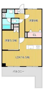 THE SQUAR KOBAI PREMIUM【402号室】の間取り