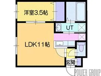 Hyatt恵庭(ハイアットエニワ)【1階】の間取り