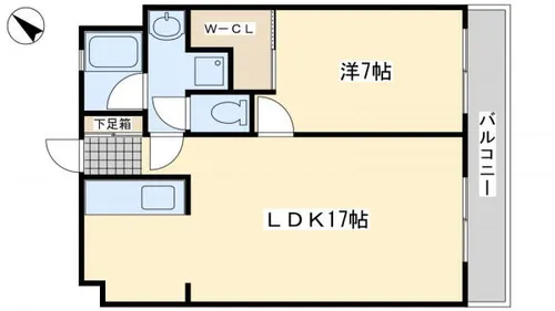 COZY三ヶ森 A【203号室】の間取り