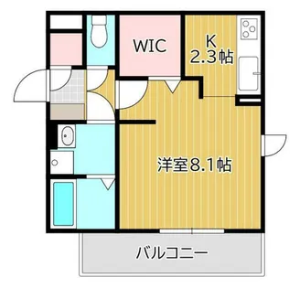 ヴィアンジュ黒崎【305号室】の間取り