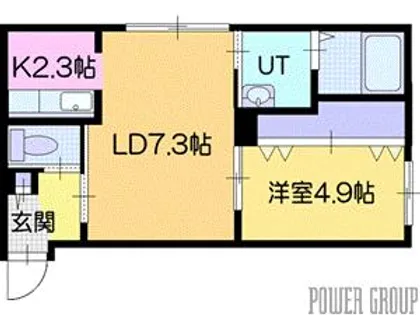 エクセル黄金北【3階】の間取り