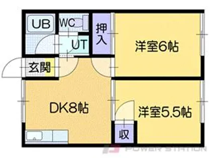 シティハイム桜【1階】の間取り