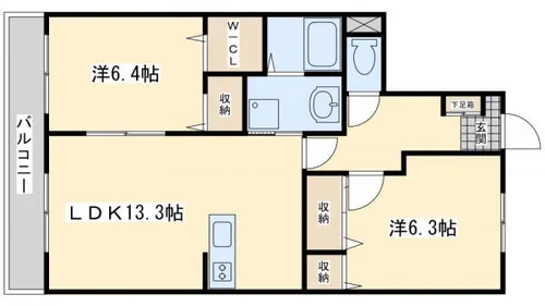 ヴェルデ21【302号室】の間取り