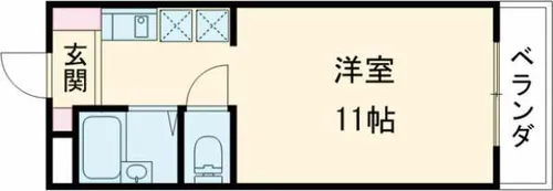 ヴィラR・Y【2E号室】の間取り