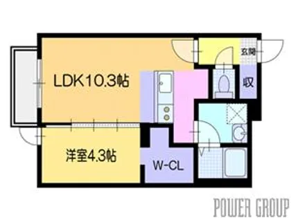 ヴェルデオーロ住吉【4階】の間取り