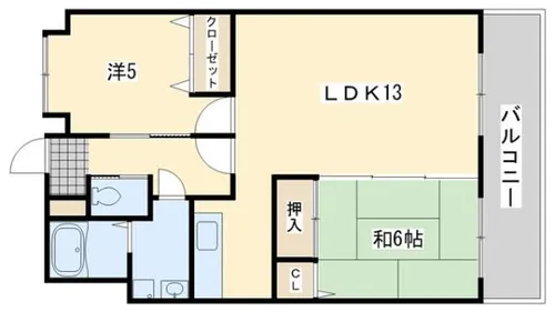 タウンコートⅡ【203号室】の間取り