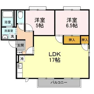 サラダ村 A棟【202号室】の間取り