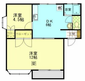 ヴィレッジコート山手【1階】の間取り