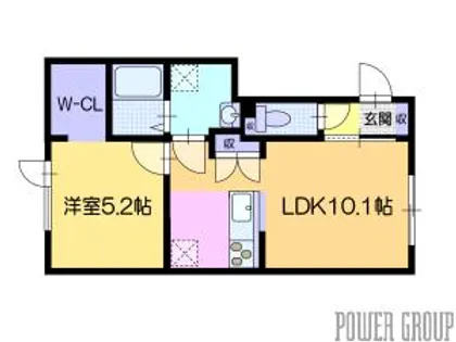 フォルトゥーナ千歳【2階】の間取り