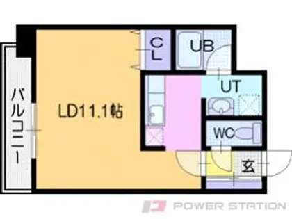 レフィナード【4階】の間取り