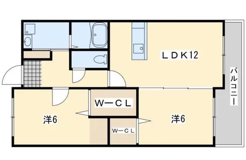 リシェス香月Ⅱ【3階】の間取り