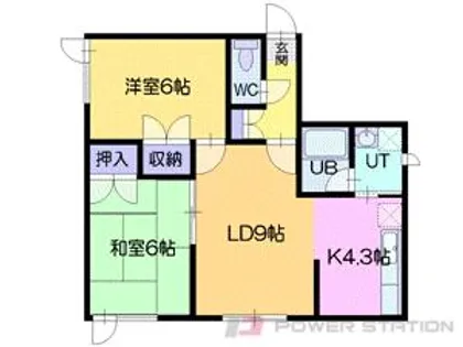 ハイツリラ【2階】の間取り