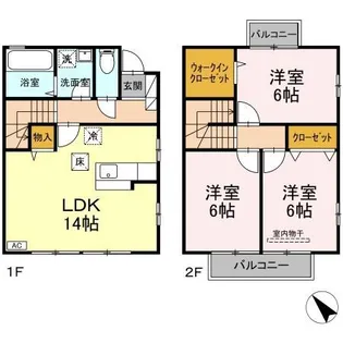 福岡県北九州市八幡西区鉄王1丁目【一戸建】の間取り