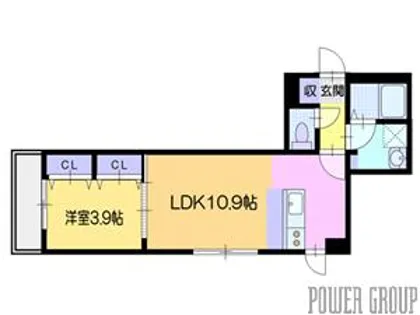 ヴェルデオーロ住吉【3階】の間取り