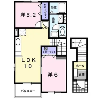 セレーノ広江Ⅰ【201号室】の間取り