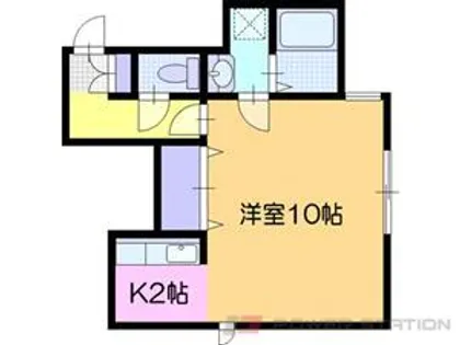 ヴェルボヌール【2階】の間取り