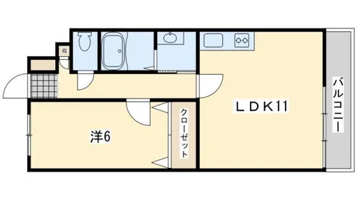 ピュアメゾン【803号室】の間取り