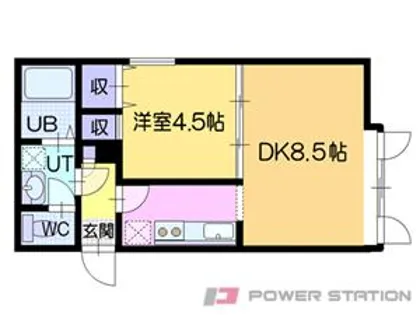コーポLUNA文京台【1階】の間取り