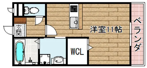 グランシャルム【102号室】の間取り