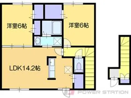 アーデル花園Ⅱ【2階】の間取り