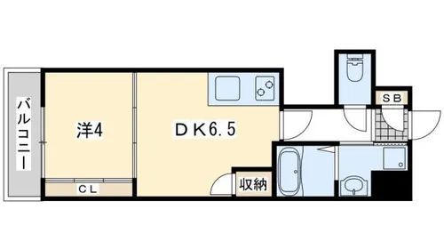 Avenue kurosaki Residence【1405号室】の間取り
