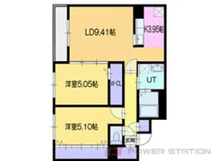 LaviⅡ(ラヴィ2)【3階】の間取り