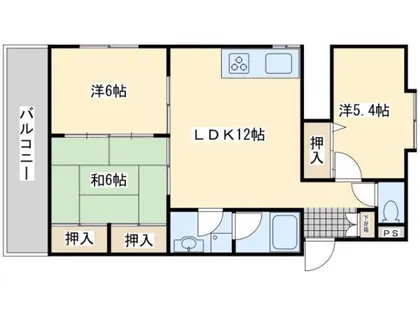 プレアール足立【1階】の間取り