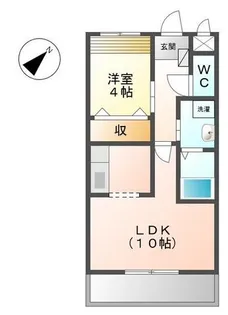 Go-on【106号室】の間取り