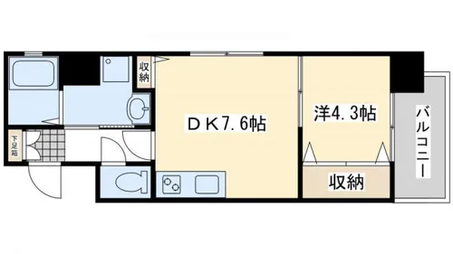 シンフォニー祇園【601号室】の間取り