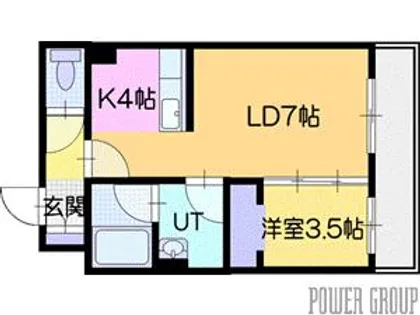 LifeLine38(ライフライン38)【5階】の間取り