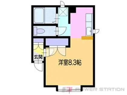 ハイツアーバン【1階】の間取り