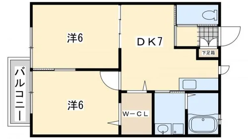 ストリエデルオルソ【202号室】の間取り
