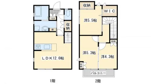 ラ・グランジュール弐番館【2号室】の間取り