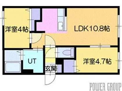 センチュリー日の出【1階】の間取り