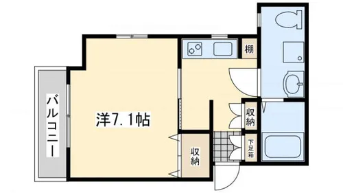 プレステージデルクラシック【205号室】の間取り