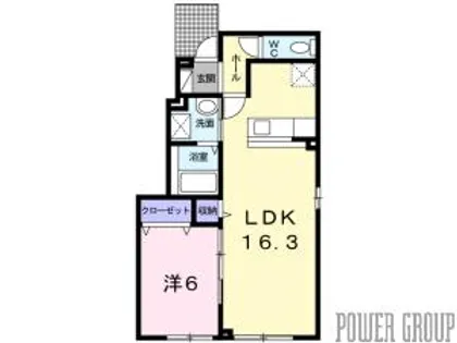 ラッフィナート【1階】の間取り