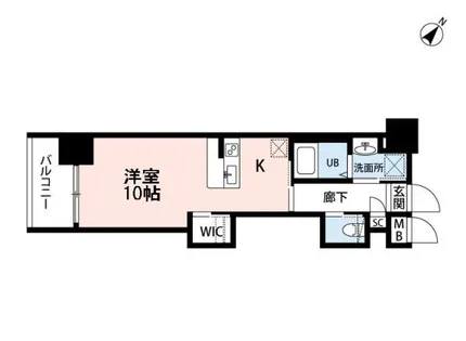 ウイングス折尾【905号室】の間取り