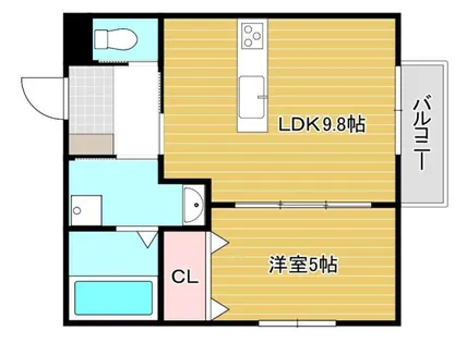 Green Gables華鞍【1階】の間取り