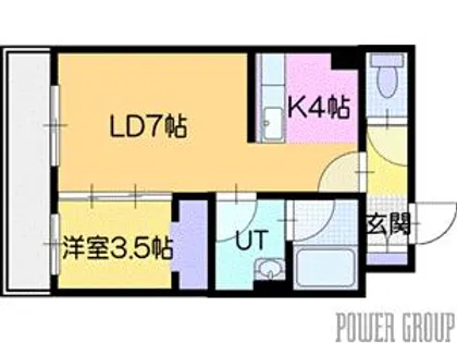 LifeLine38(ライフライン38)【5階】の間取り