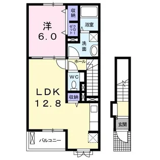 リーミレエジュ 黒崎【202号室】の間取り