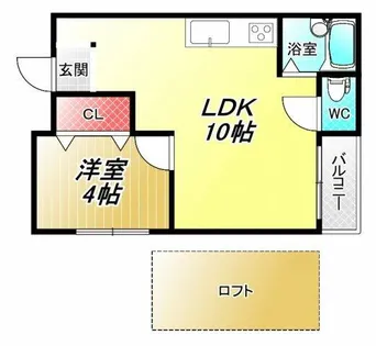 アミニティビックワン【4階】の間取り