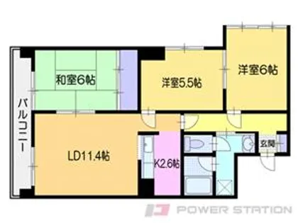 ブランシェ入船【4階】の間取り