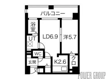 オタルベイサイドシティ7【3階】の間取り