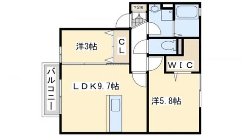 グラン・ジュデ A【1階】の間取り