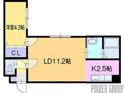 センチュリー北斗Ⅱ【1階】の間取り