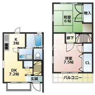 グレイスヴィラ B棟【B-1号室】の間取り